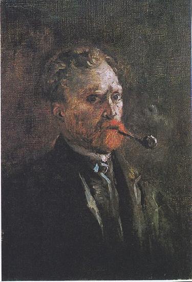 Vincent Van Gogh Self Portrait with Pipe